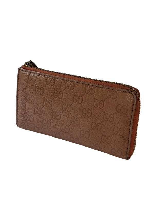 Gucci monogram canvas wallet