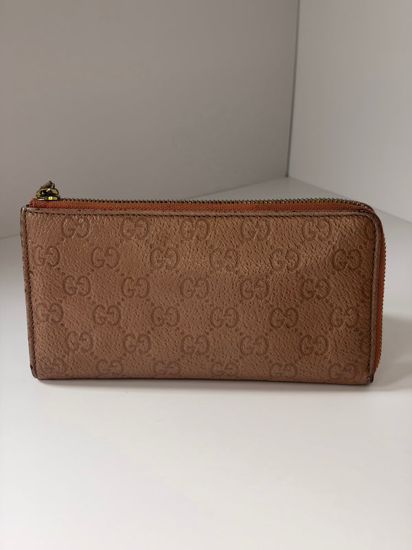 Gucci monogram canvas wallet