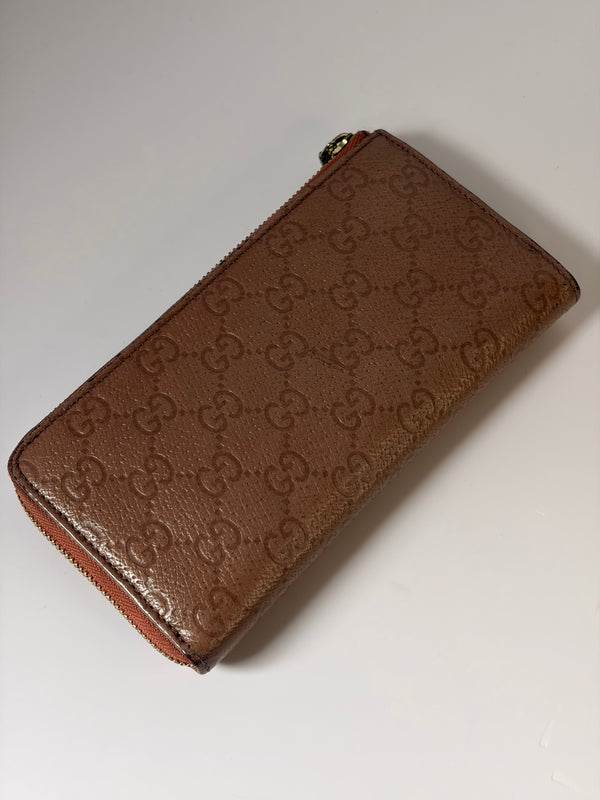 Gucci monogram canvas wallet