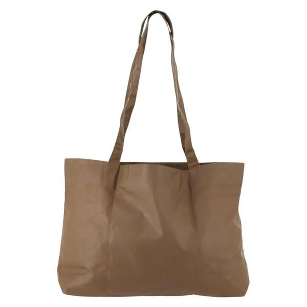 Chanel Vinyl Tote Bag & Pouch – Brown