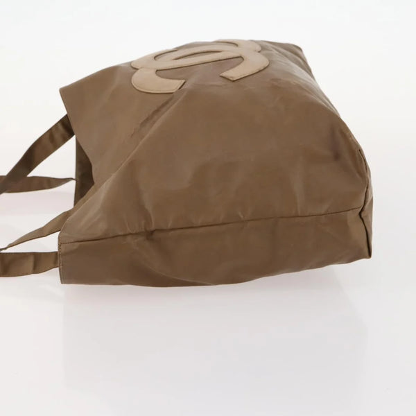 Chanel Vinyl Tote Bag & Pouch – Brown