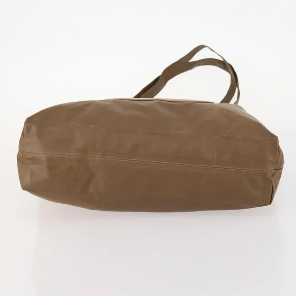 Chanel Vinyl Tote Bag & Pouch – Brown
