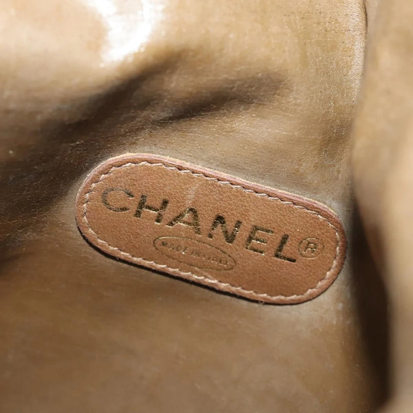 Chanel Vinyl Tote Bag & Pouch – Brown