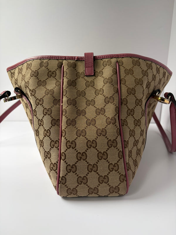 Gucci GG Twins Canvas Tote Bag – Pink