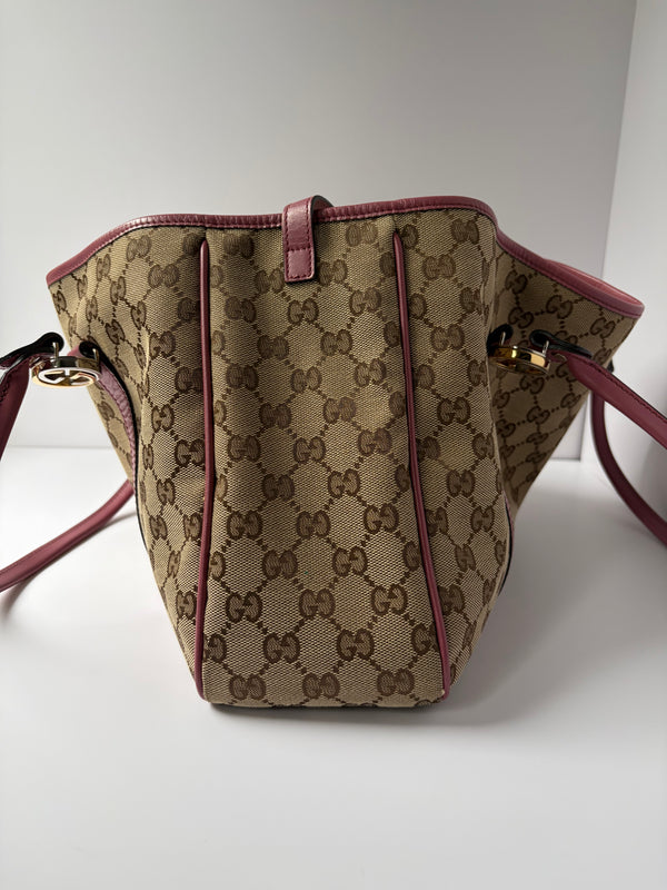 Gucci GG Twins Canvas Tote Bag – Pink