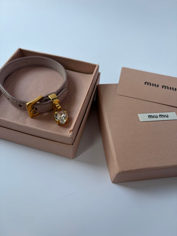 Miu Miu Madras Bracelet – Orchidea, Size M