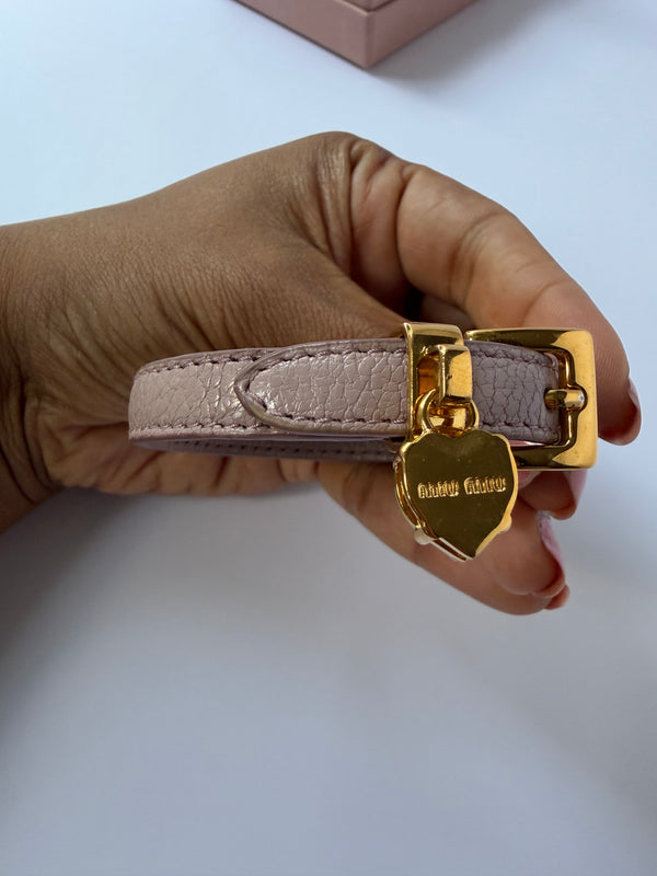 Miu Miu Madras Bracelet – Orchidea, Size M
